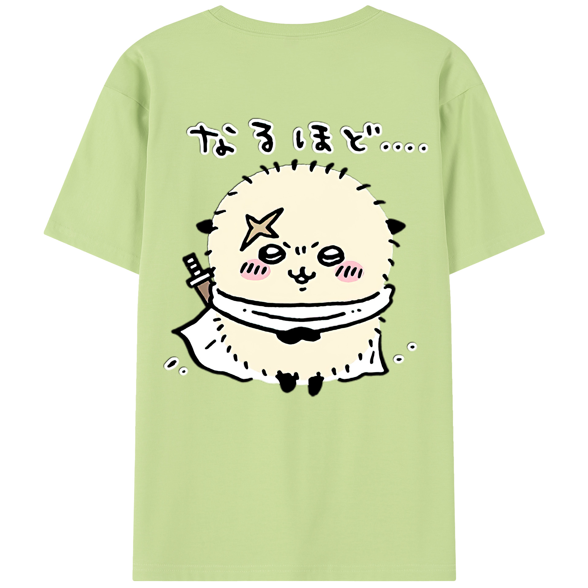 （画像用） ちいかわ ラッコ Chii-kawa Sea otter 綿100％半袖Tシャツ（背面プリント）
